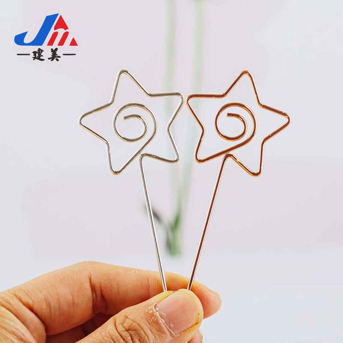 Держатель для стикеров от производителя в наличии, с дизайном в виде звезд, цветов и леденцов, с цветными металлическими гальванизированными вставками для декора дома, креативные вставки в виде веток.