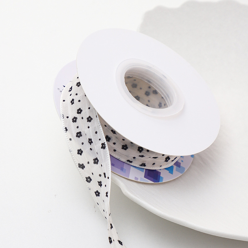 Siete colores, clásico, pequeña cinta floral, paquete de ramo, cinta de raso, bolsa de flores, cinta de flores, embalaje de material de bricolaje hecho a mano