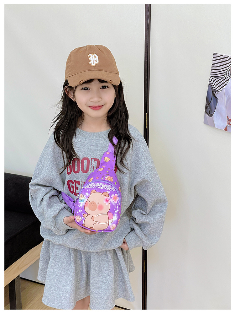 Niños Nylon Carpincho Lindo Cuadrado Cremallera Riñonera display picture 6