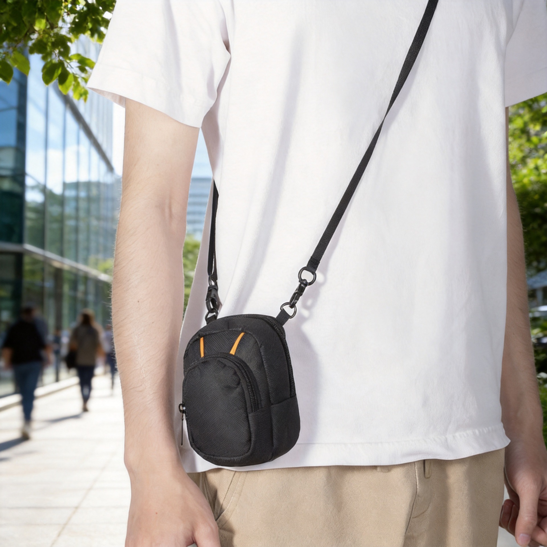 In stock outdoor travel multi-functional DSLR camera storage bag, lightweight shoulder/crossbody camera bag.