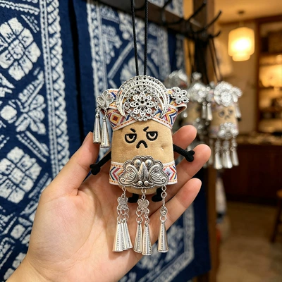 Pluş açarlıqlar, creative product - miaojiang-small-potato-pendant-22