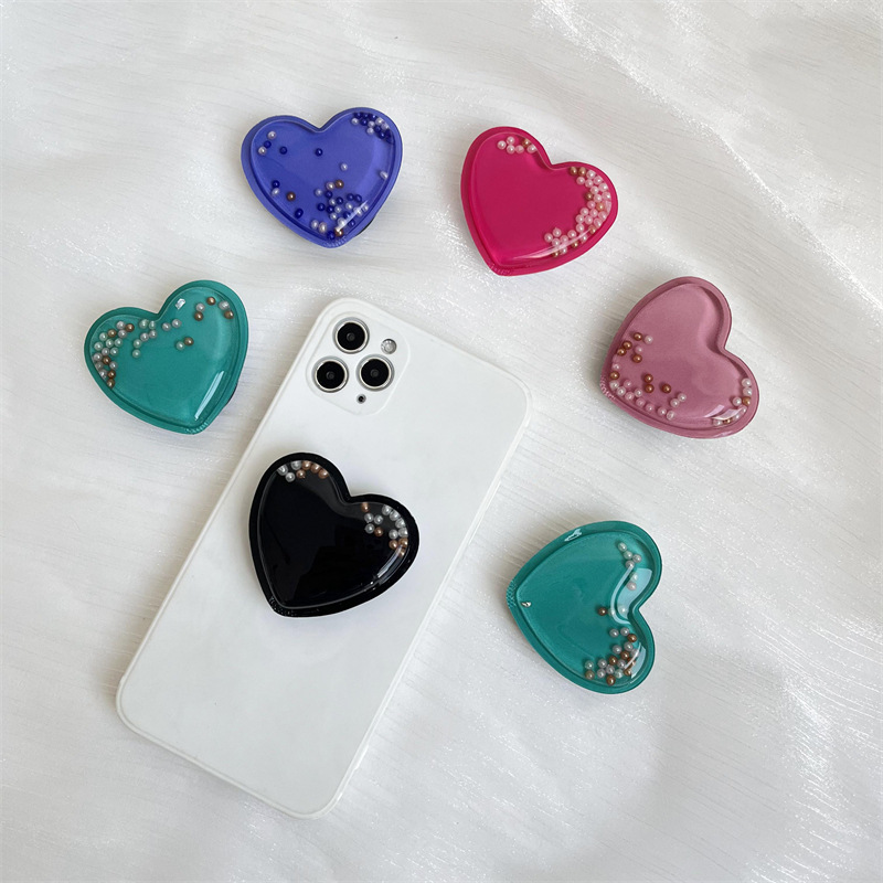 20g Weight Mobile Phone Universal Applicable Brands Airbag Bracket Classification plastic Material Heart Shape Pattern Casual, Simple Style Style Heart Shape Plastic Casual Simple Style Mobile Phone Universal Airbag Bracket 3
