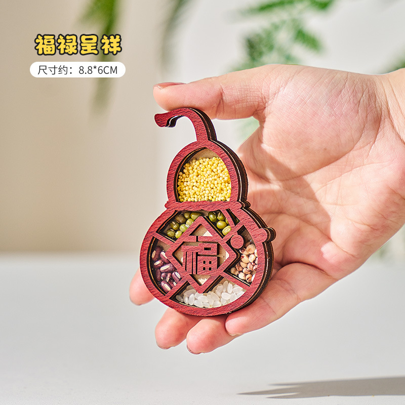 Imán de refrigerador magnético Wugu Fengdeng, inauguración de la casa de madera tridimensional, personalidad, creatividad creativa, decoración del nuevo hogar