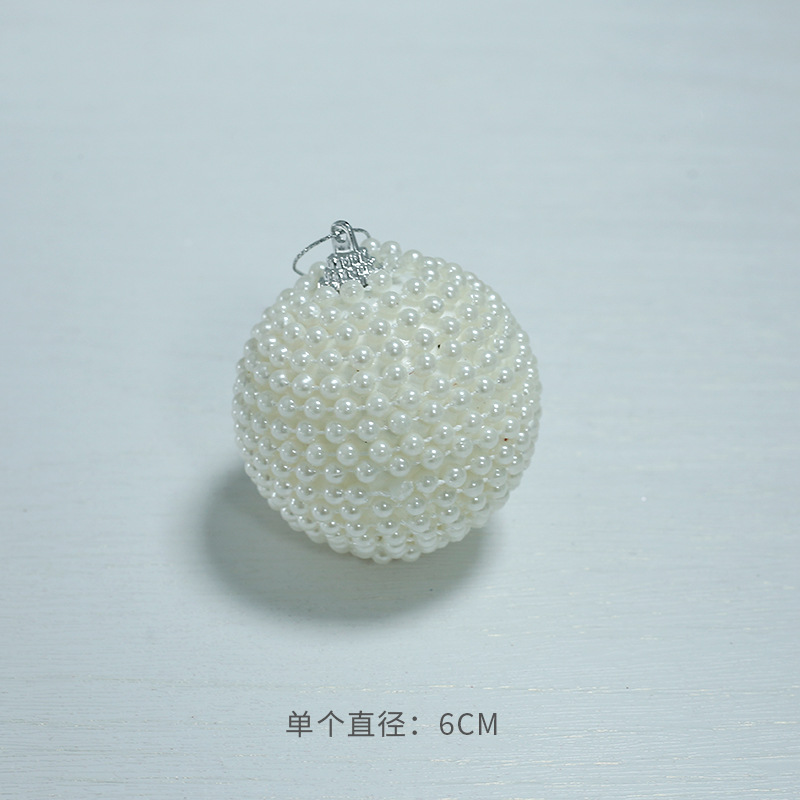 Decoraciones navideñas transfronterizas de 8cm redondas escamas de pescado navideñas vestidos de oro decoración láser bola colgante