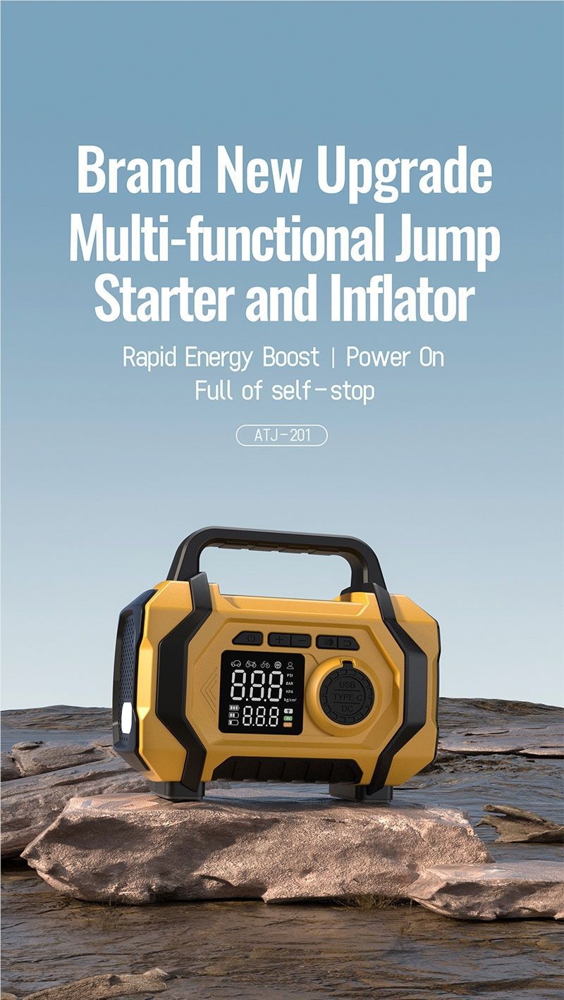 Emergency Start-Up Power Supply, Strong Start-Up Generator, Large-Capacity Vehicle-Mounted All-In-One Unit, Emergency Ignition, Power Supply, and Air Pump