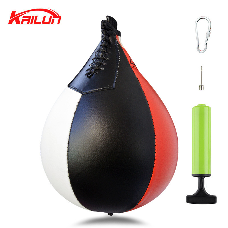 Bola DE VELOCIDAD DE BOXEO colgando bola en forma de pera Bola de reacción familia fitness bolsa de arena gimnasio Bola de cordón Tierra