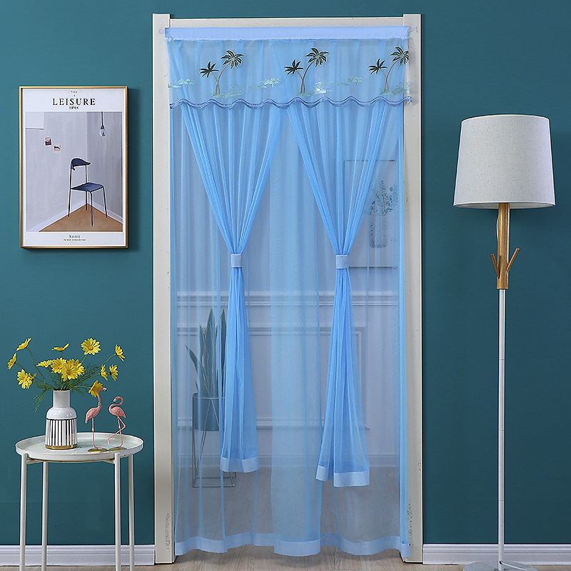 코코넛 나무 블루 더블 레이어 프리 벨크로