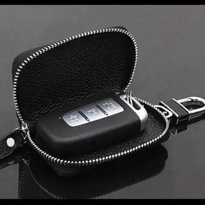 Leather Car Key Case, Waist-Hanging | Car key bag