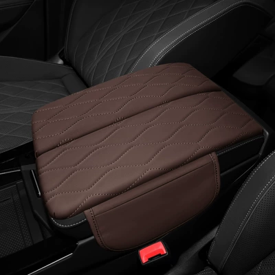 Suitable for the public to Armrest box pad - lan-jing-lan-patrol-coffee-color