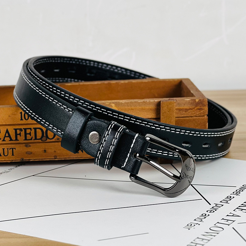 2024 neue Gürtel frauen Hohl Nadel Taste Casual frauen Hose Gürtel Trendy PU Leder Gürtel frauen Mode Dekoration vielseitig_voghion.com