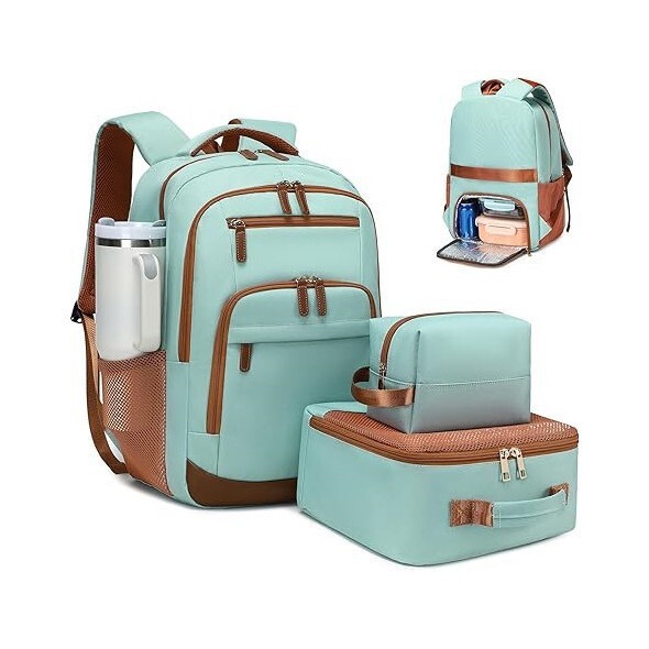Cross-Border Hot-Selling Large-Capacity Portable 15.6inch Computer Bag Casual Backpack Solid Color Business Travel Commuter Backpack