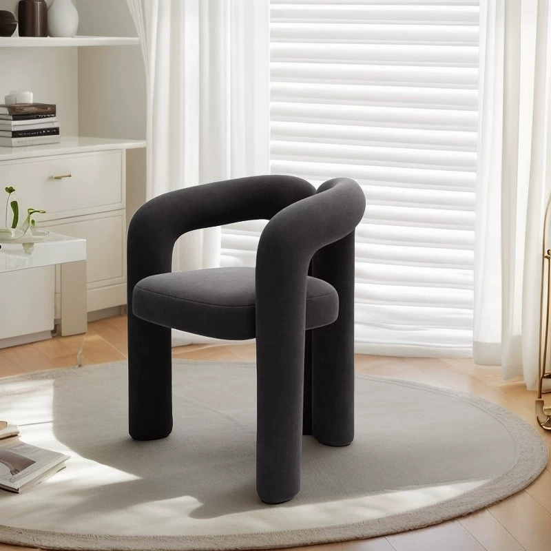 Кремовый стиль, скандинавское кресло для макияжа интернет-знаменитостей, кресло для прямой трансляции, кресло для маникюрного салона, магазин одежды, фото-кресло, туалетный столик, табурет, стул