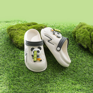 2025 New E-Commerce Cute Rabbit Windmill Children's Croc Shoes for Home and Outdoor Wear Fashionable Breathable Soft Soled Sandals