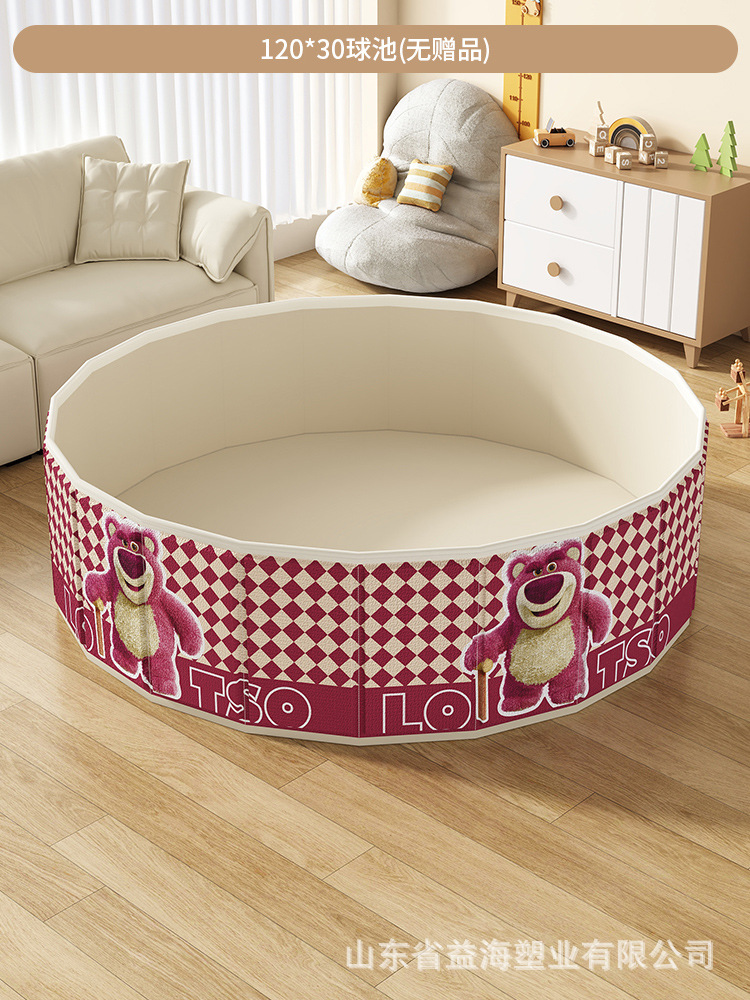 Bear fresa a cuadros 120cm piscina de bolas plegables