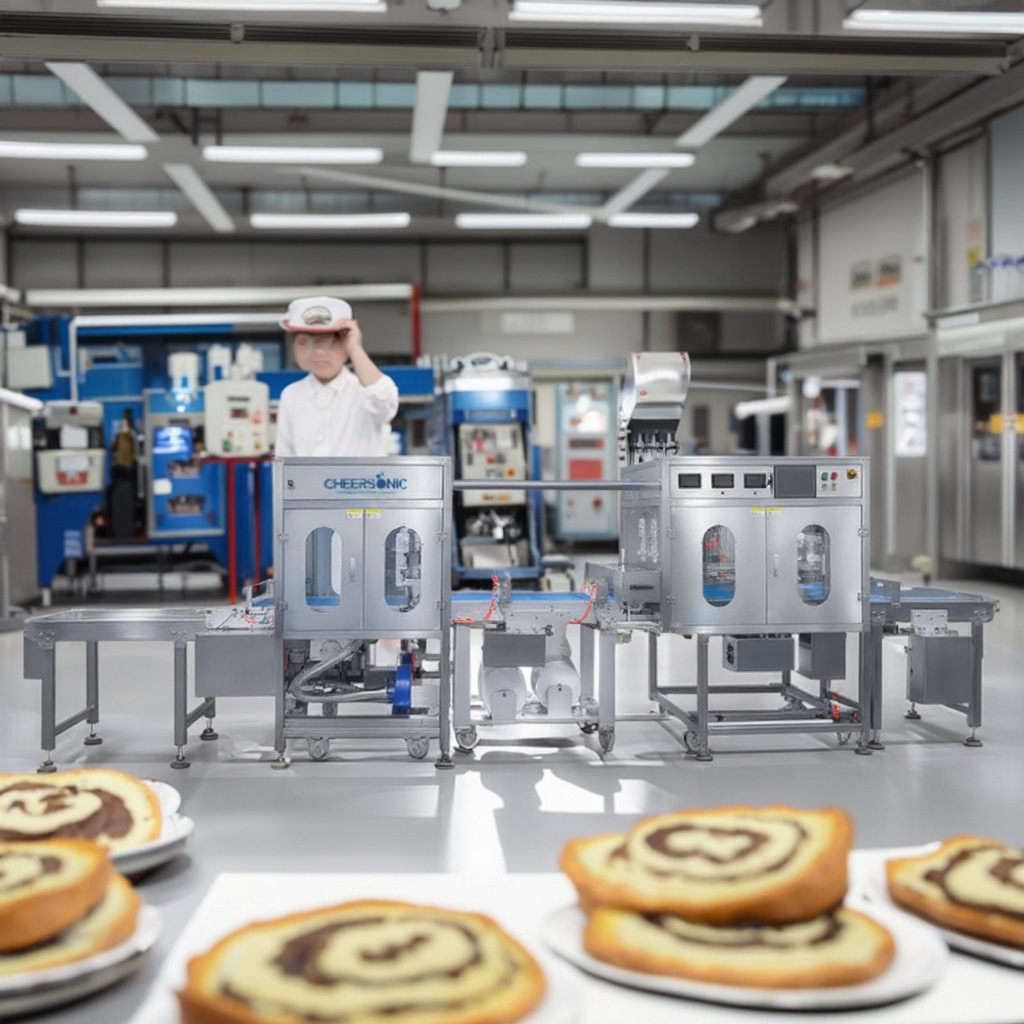 驰飞超声波 UFM2500P 瑞士卷生产线 高速分切机 切割设备