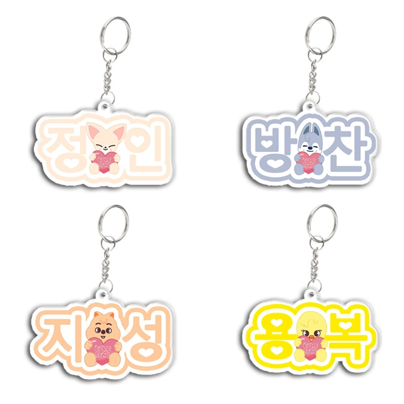 Cartoon acrylic keychain, pendant