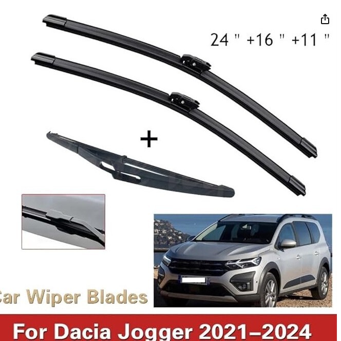 Suitable for Dacia Jogger Renault for Duster Jogger2021-2024 Wiper 24+16+11