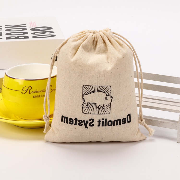 帆布抽绳束口袋棉布袋拉绳广告收纳袋子束口袋图案