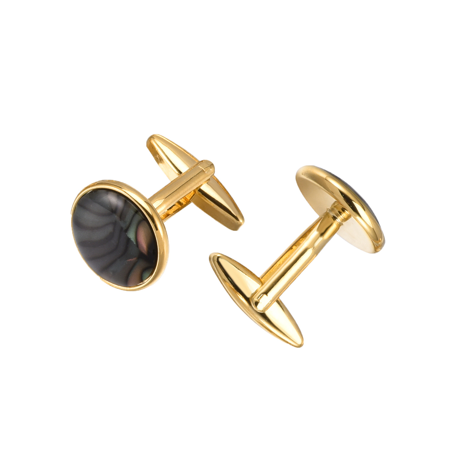 Set gemelli e fermacravatta da uomo con madreperla_voghion.com
