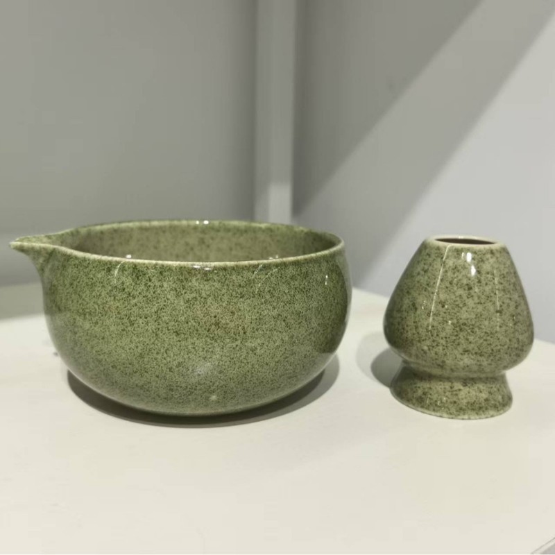 口付き抹茶ボウル、陶器製日本抹茶ボウル、抹茶ツール、茶筅、宋代茶セット、大腹ボウル|undefined