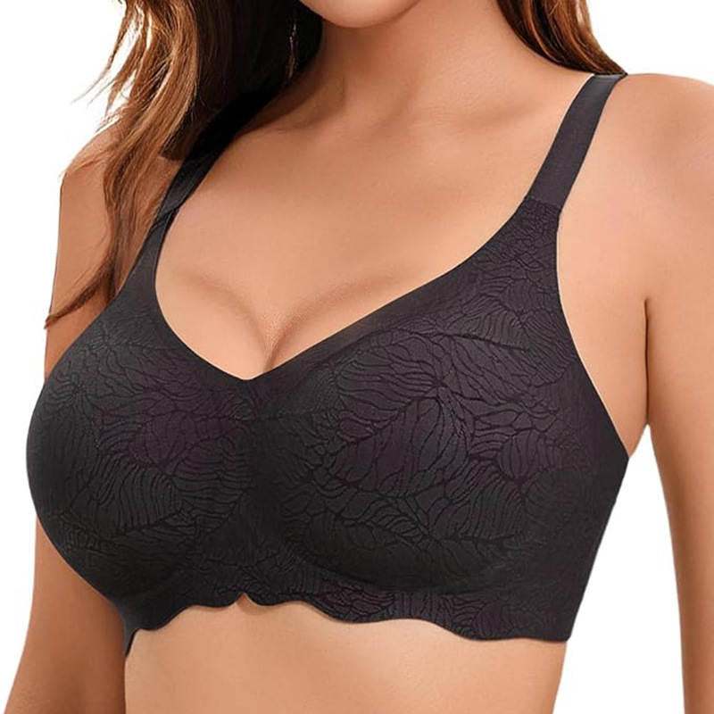 Estación independiente transfronteriza venta caliente del comercio exterior de tamaño grande sostén sin marcas de pecho sin anillo de acero ropa interior de mujer al por mayor