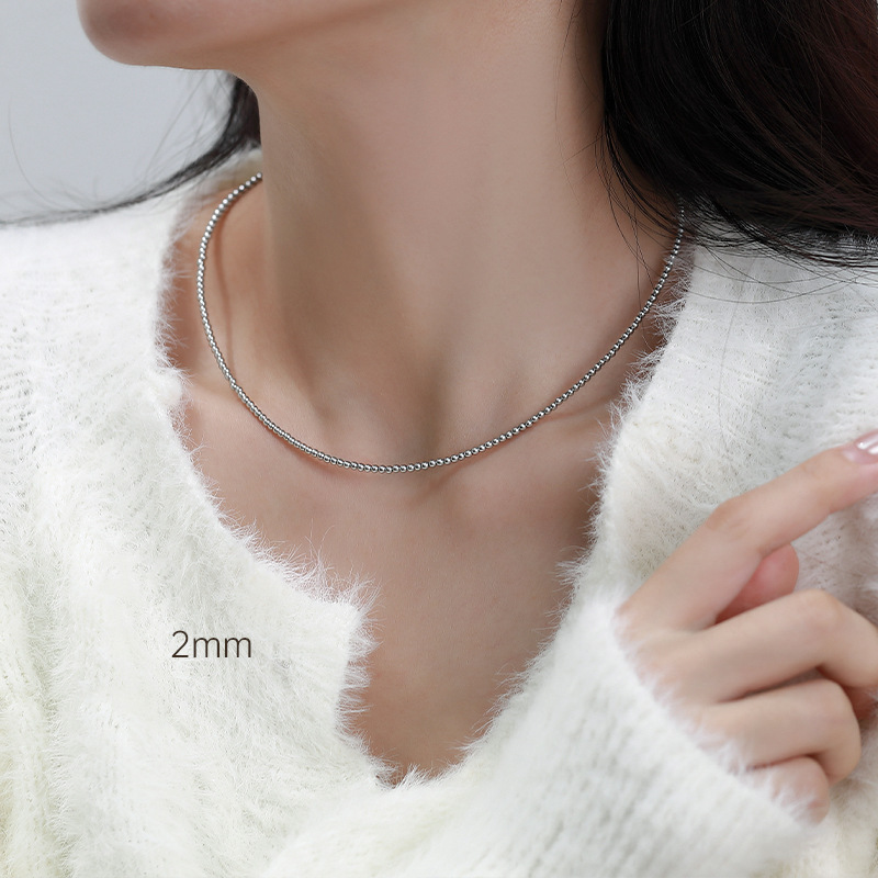 Light Silver Gray Shijia Pearl 2mm [Extremely Fine and Exquisite]