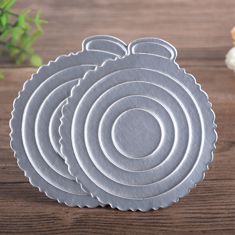 Pooh hornear engrosada ronda de plata tarjeta pad base de la torta 4/6/8/10 pulgadas grado alimenticio mousse titular de la tarjeta al por mayor