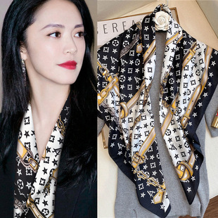 90 Large Square Scarf Women's New 2024 Explosions Spring Autumn and Winter Stylish Fashion Shirt Small Square Scarf Mother's Scarf