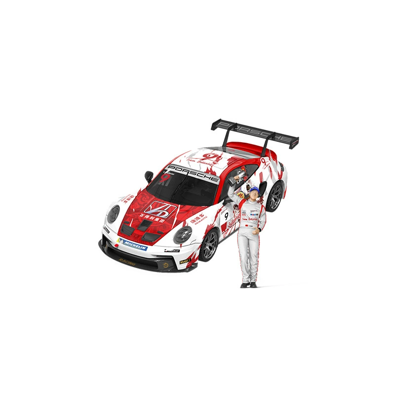 Оптовая продажа совместной модели Chaoyi & Baideli Co-branded Model 1:64 Porsche 911GT3 CUP Racing Alloy Car Model