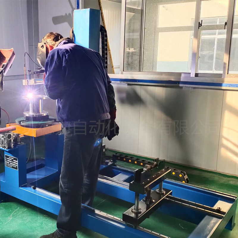 氩弧自动焊管子法兰不锈钢波纹管流量计氩弧填丝摆动通孔卡盘
