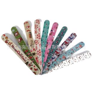 Amazon's Hot-Selling 7inch Christmas Sandpaper File Promotional Gift Sandpaper File Christmas Nail File Random Pattern