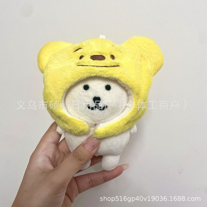自己嘲笑クマベビー服綿人形 13 センチメートルおもちゃぬいぐるみ diy 人形誕生日ギフトペンダント卸売ストールカード|undefined