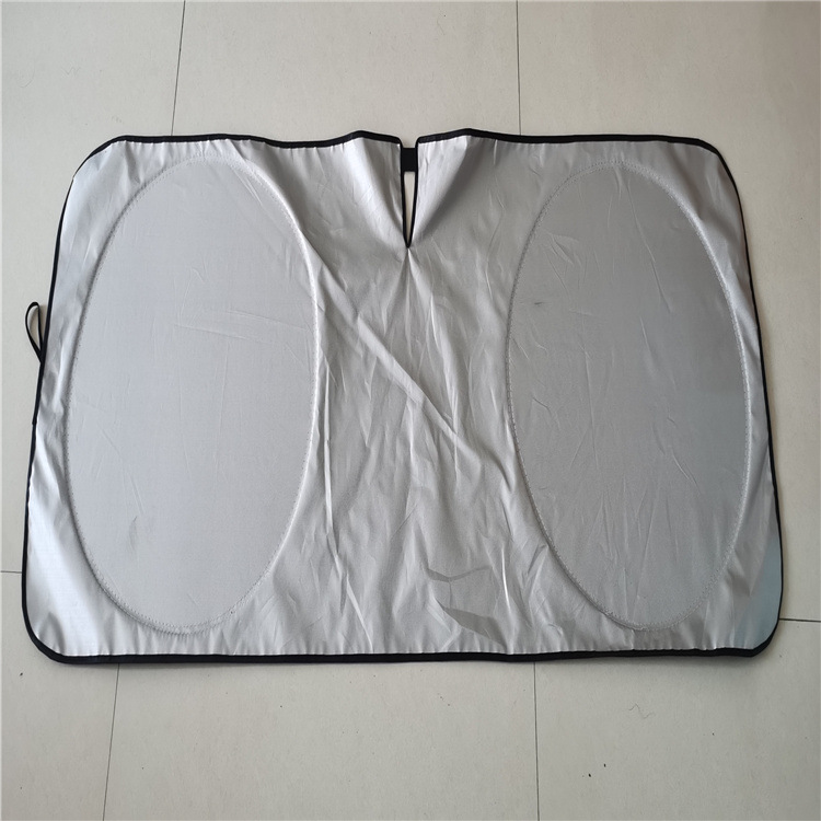 C apertura de tela plateada de titanio para automóvil, protector solar, protector solar, protector solar, protector solar, aislamiento térmico, protector de luz completo, explosión transfronteriza