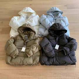 不退不换 2025冬季新韩国东大门ga*rielle连帽新国标90鸭绒羽绒服