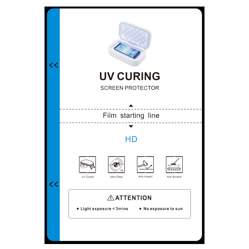 Máquina de corte Película de gel universal de 8 pulgadas y 11 pulgadas Consumibles de TPU Protección ocular mate HD Película cuadrada antivisera Película de curado UV