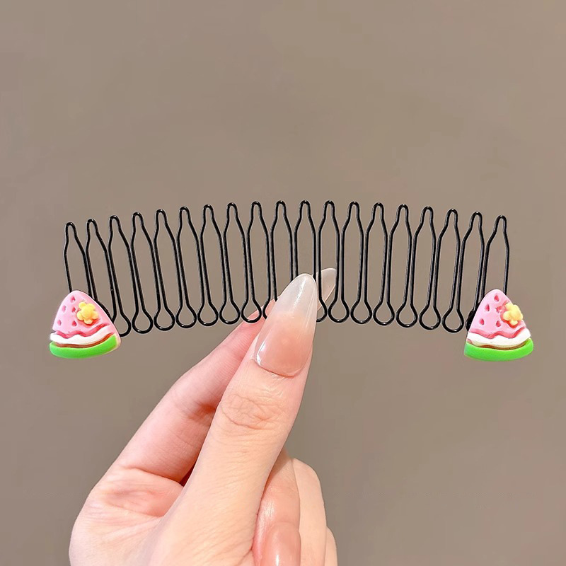 Cabello de la parte posterior de la cabeza de los niños, artefacto de acabado de cabello roto, peine de cabello tirado de pelo, peine de cabello roto, horquilla invisible, diadema, tocado