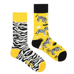 Animal Series | Unisex Asymmetric AB Socks with Cute Cartoon Illustration Mandarin Duck Socks, Unique Original Personality