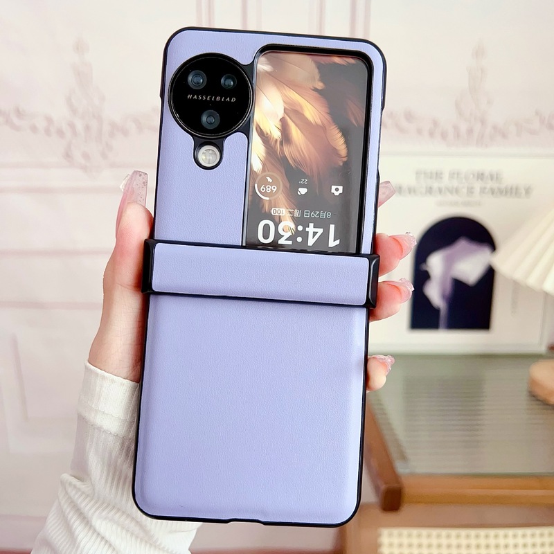 Oppo find n3 flipを適用した新型モランディ純色皮紋三段シンプルな携帯ケース|undefined