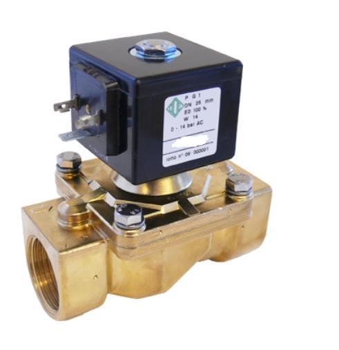 意大利ODE蒸汽常闭先导式二位二通电磁阀21HN6K0Y160-HT