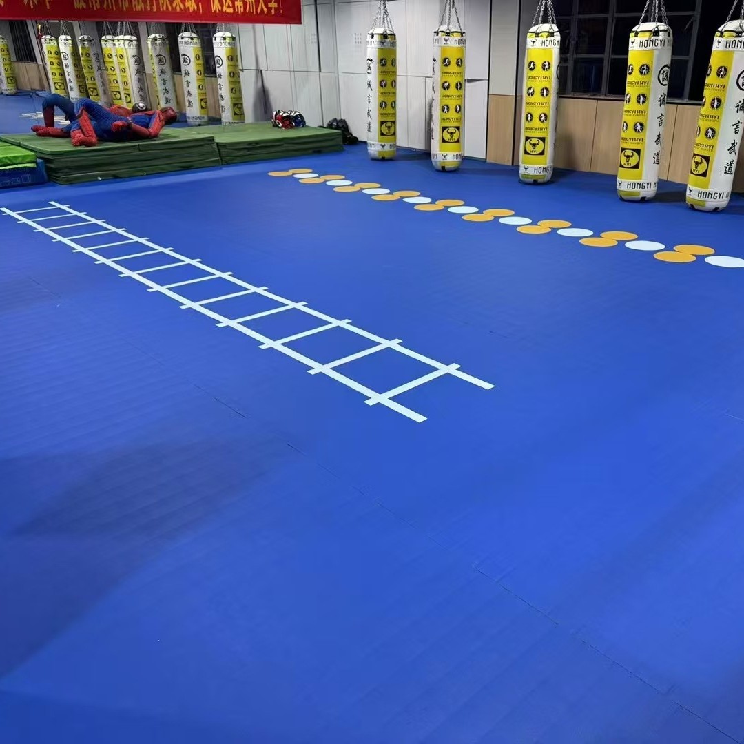Thickened Taekwondo Fighting Floor Mat Non-Slip Fitness Training Mat Fighting Gymnastics Multifunctional Sports Roll Mat