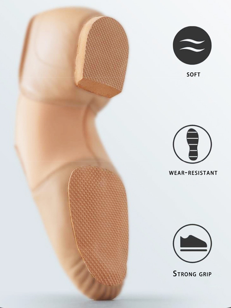 Yiling zapatos de baile de cuero para mujeres zapatos de entrenamiento de suela suave maestros de jazz para adultos zapatos de ballet zapatos de cuerpo antideslizantes