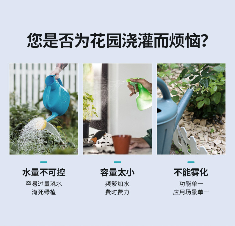 Special Cleaning Glass Superfine Fog Household Spray Kettle 3L Car Wash Pa Pot Flower Watering Gardening Spray Head with Measuring Cup