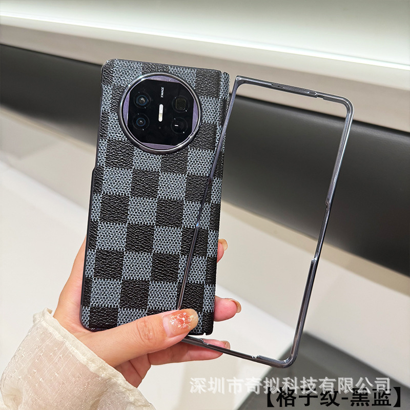 适用华为MateX5手机壳新款x6折叠屏xfold5中轴全包壳膜一体电镀壳|undefined
