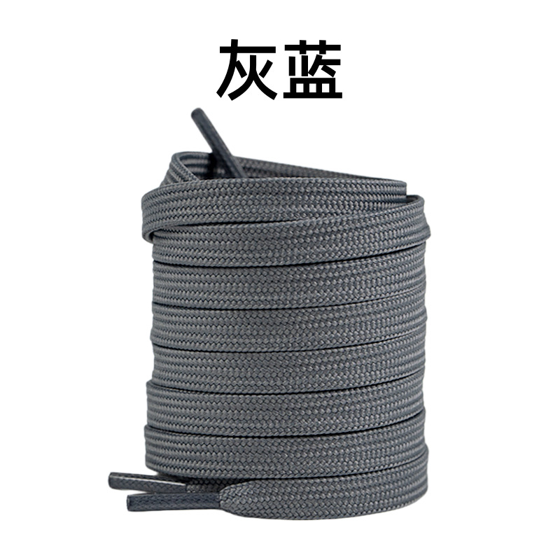 8mm de ancho poliéster doble capa plana engrosada cordón de zapato adaptar a la fuerza aérea No. 1 zapatos deportivos casuales cordón de zapato en stock image 17