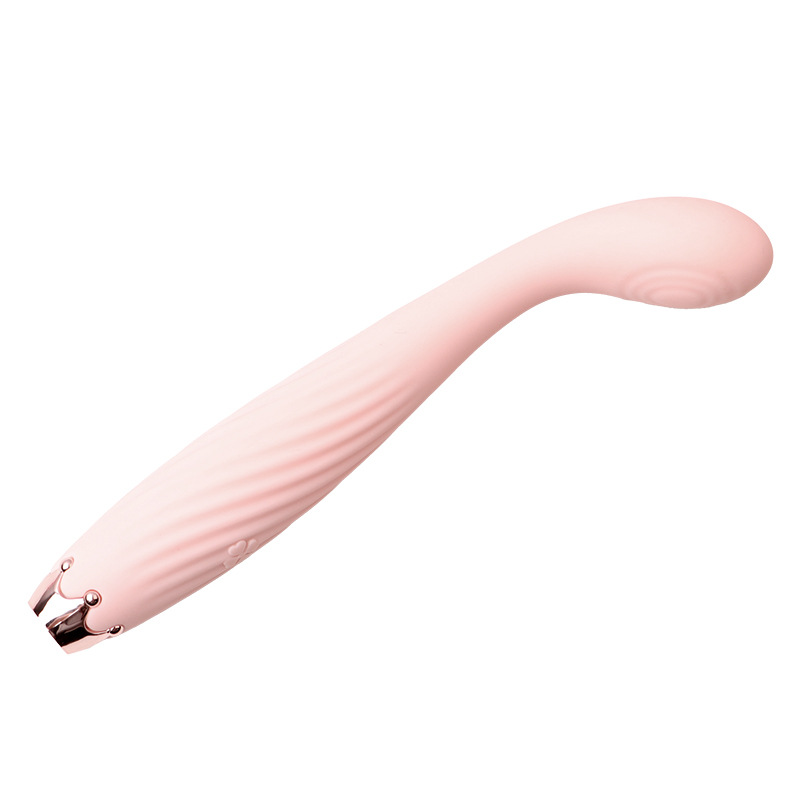 Clover-Tip G-Spot Vibrator, Silicone Body, Pink, Internal Stimulator — detail image 16