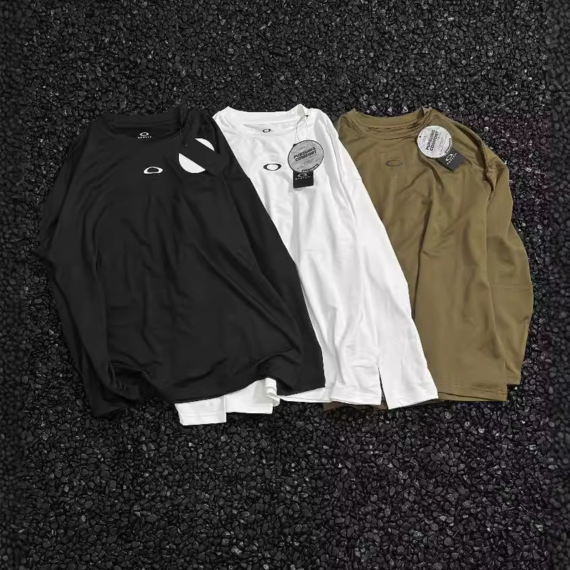 High version OAKLEY classic circle VINTAGE retro high elastic outdoor technology quick-drying exercise function long sleeve