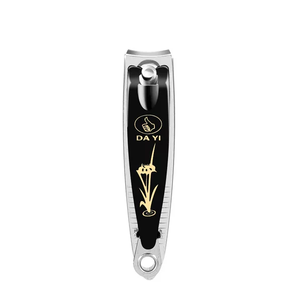 Da Yi Small Black Printed Nail Scissors Manicure Tools Nail Scissors with File Nail Clippers Manicure Box Wholesale