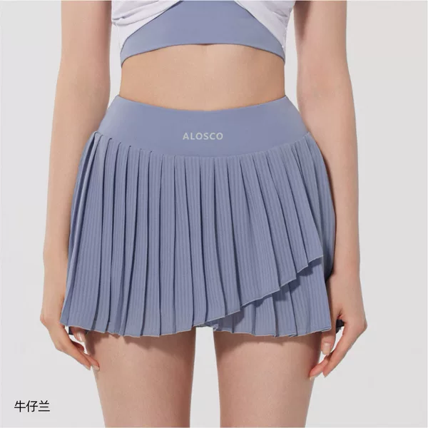 Losco Anti-Exposure Lightweight Pleated Badminton Sports Skirt Running Yoga Breathable Tennis Skirt Outdoor Women's