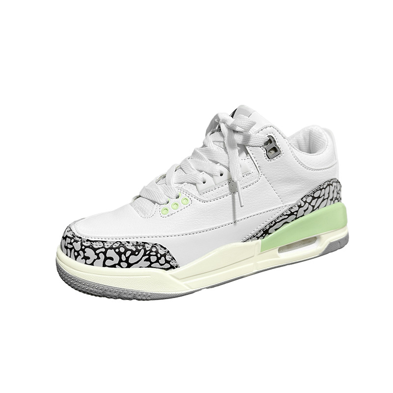 2023 Frühjahr neue Luftkissen-Sportschuhe männliche und weibliche Studenten Basketballschuhe Nische lässige kleine weiße Schuhe Paar Laufschuhe_voghion.com
