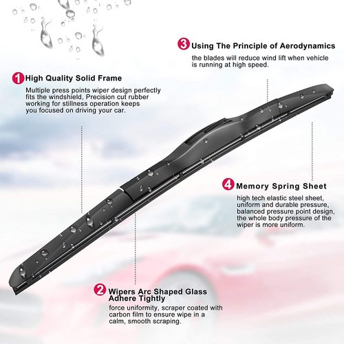 Three-section wiper rubber three-section wiper Camry style windshield wipers five-section car wiper blades manufacturer 
